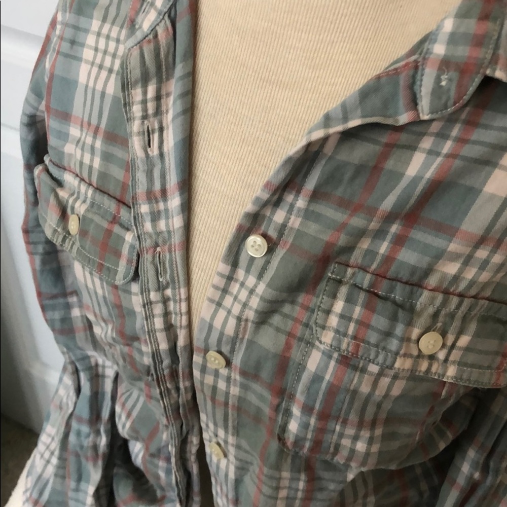 Plaid Button Down Top - image 2
